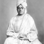 Swami Vivekananda in meditation posture
